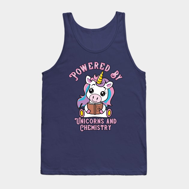 Powered by Unicorns and Chemistry Tank Top by JAC3D